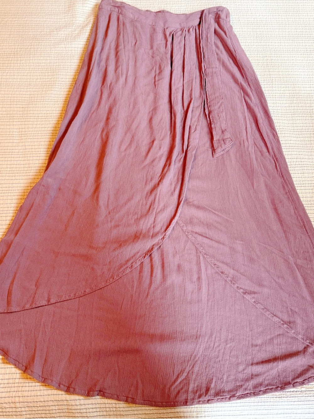 SO Mauve Wrap Midi Skirt